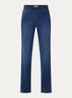 Pam mid waist loose fit jeans met donkere wassing - Indigo
