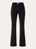 Shakira high waist loose fit pantalon met steekzakken - Zwart