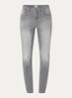 Shakira high waist skinny fit jeans met steekzakken - Grijs