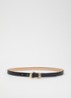Style riem van leer  - Zwart