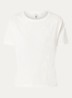 T-shirt met borduring - Gebroken wit