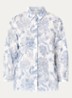 Vicki blouse met bloemborduring - Blauw
