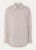 Viki blouse met streepprint en strass - Beige