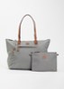 Large shopper met uitneembaar etui - Grijs