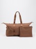 Large weekendtas met uitneembaar etui - Bruin