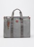 X-Collection Opera L shopper met afneembare schouderriem - Grijs