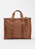 X-Collection Opera L shopper met afneembare schouderriem - Lichtbruin
