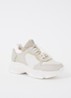 Baisley sneaker met leren details - Gebroken wit