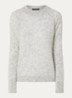 Ama grofgebreide trui in alpaca wolblend - Lichtroze