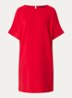 Gigi midi jurk met vlindermouw - Rood