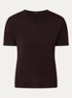 Glenda kabelgebreide T-shirt - Chocoladebruin