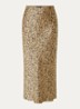 Joanelle maxi rok van satijn - Camel