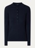 Top met knoopsluiting - Donkerblauw
