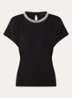 Verena T-shirt met kralendecoratie - Zwart
