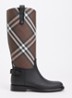 Cavalier laars met ruit dessin - Multicolor