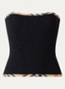 Devyn badrok en -bandeautop met scrunchie en structuur - Zwart