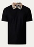 Evan regular fit polo met stretch - Zwart