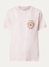 Frankie Crest T-shirt met logoborduring - Lichtroze