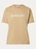 Frankie T-shirt met logoprint - Camel