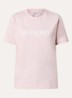 Frankie T-shirt met logoprint - Lichtroze