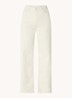 Lina MJ high waist wide leg jeans met steekzakken - Donkerbeige