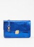 Loua crossbodytas met metallic finish - Kobaltblauw
