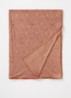 Enchante sjaal met logoprint en strass 190 x 75 cm - Zalmroze