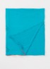 Monostamp sjaal met logo 180 x 75 cm - Turquoise