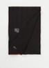 Ricamo Logo sjaal met strass 200 x 75 cm - Black Silver / Metallic