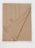 Ricamo Logo sjaal met strass 200 x 75 cm - Beige