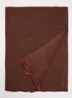 Stamp sjaal met strass 190 x 70 cm - Bruin