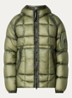 Puffer jack met donsvulling en logo - Mosgroen