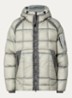 Puffer jack met ritszakken en capuchon - Lindegroen