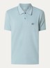 Regular fit polo met logo - Blauwgrijs