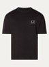 T-shirt met logo- en backprint - Zwart