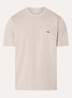 T-shirt met logo - Donkerbeige