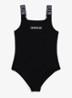 Badpak met logoprint - Zwart