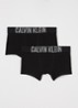 Boxershorts met logoband in 2-pack - Zwart