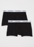 Boxershorts met logoband in 2-pack - Zwart