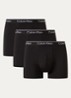 Boxershorts met logoband in 3-pack - Diepzwart