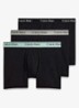 Boxershorts met logoband in 3-pack - Zwart
