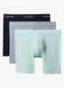 Boxershorts met logoband in 3-pack - Lichtblauw