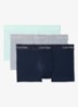 Boxershorts met logoband in 3-pack - Grijs
