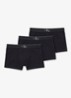 Boxershorts met logoband in 3-pack - Zwart