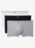 Boxershorts met logoband in 3-pack - Grijs
