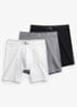 Boxershorts met logoband in 3-pack - Grijs