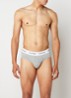 Boxerslips met logoband in 3-pack - Grijs