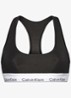 Bralette met logoband - Zwart