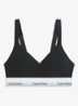 Bralette met logoband - Zwart