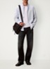 Classix Oxford regular fit overhemd met logoborduring - Lichtblauw